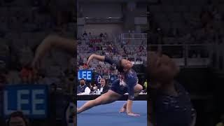 USA Olympian Suni Lees floor routine at 2022 NCAA championships 🥇 shorts [upl. by Ahsilac]