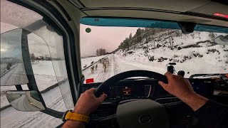 The last video with fully winter conditions this season 4K60 POV Truck Driving Norway Hammerfest 66 [upl. by Jael]