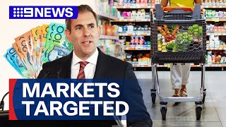 Treasurers rule changes targets market juggernauts with lower prices  9 News Australia [upl. by Dorison712]