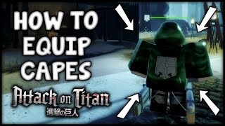 HOW TO GET A CAPE IN ATTACK ON TITAN FREEDOM AWAITS  AOT Freedom Awaits Roblox [upl. by Nomyaw]