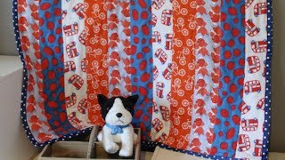 How To Sew An Easy Strip Quilt [upl. by Ahsiak855]