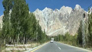 Beautiful Karakoram Highway Passu Cones KKH GilgitBaltistan Pakistan [upl. by Fridell]