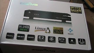 ZGemma H7 UHD 4K Satellite receiver unboxing and first impressions [upl. by Holms22]