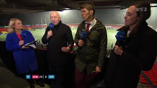 Immense performance when you consider everything that went on last week  OCallaghan on Munster [upl. by Behrens200]