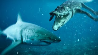 This Crocodile Has to Live With Sharks [upl. by Bridwell392]