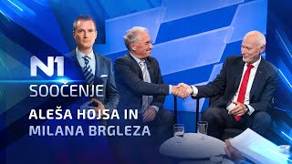 N1 STUDIO Soočenje Aleša Hojsa in Milana Brgleza [upl. by Devland]