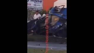 TERRIBLE ACCIDENTE EN EL BYPASS DE PONCE PR DONDE MURIERON 2 JOVENES 12AGOSTO2016 [upl. by Culhert]