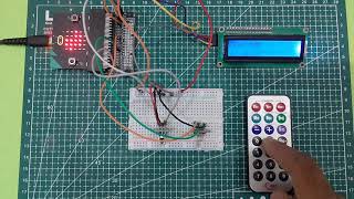 IR remote controller with micro bit  Micro bit project  micro bit programming [upl. by Bondon]