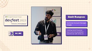 DevFestAhm  Creating GenAI Powered Search with Vertex AI by Jimit Rangras [upl. by Ztnaj]