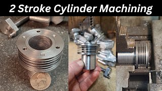 How to machine 2stroke cylinder head from pure casting 8 [upl. by Legin]