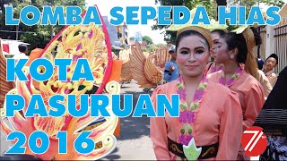 Lomba Sepeda Hias SMP amp SMA 2016 Kota Pasuruan HUT RI Ke 71 [upl. by Yengac]