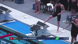 Womens 100 Freestyle A Final  2024 NCSA Summer Championships INDY [upl. by Mani]