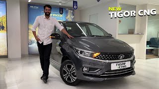 New Updated Tata Tigor XZ CNG CHEAPEST CNG IN SEGMENT Detailed Review [upl. by Felicle]