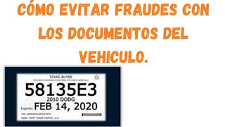 ¿ Como sacar placas de papel para un vehículo  Que es el carfax y un título salvaje [upl. by Laws969]