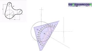 SJO 1r batx Dibuix Tècnic Geometria Plana Tangències Figura 1 [upl. by Oguh]