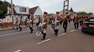 Cambuslang Britannia flute band  Central Scotland Boyne celebrations Larkhall 2023 [upl. by Adnilemreh]