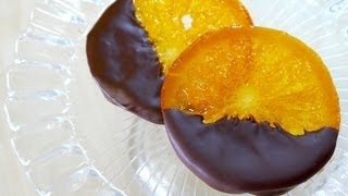 Chocolate Dipped Candied Orange Slices Orangette 輪切り オランジェット ギフト ラッピング Recipe [upl. by Baskett]