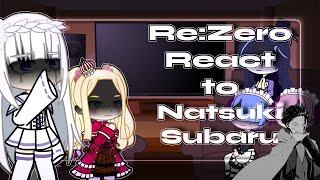 ReZero react to Natsuki Subaru  Part 1  GCRV [upl. by Atteugram]