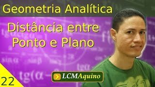 22 Distância entre Ponto e Plano  Geometria Analítica [upl. by Aisaim]