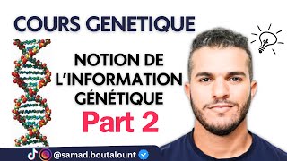 Notion de l’information génétique partie 2🧬 شرح مفصل ومبسط [upl. by Horatio]