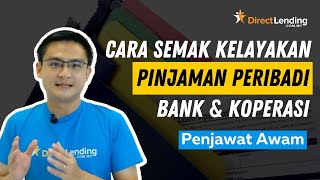 Cara Kira Kemampuan Pinjaman Peribadi Bank atau Koperasi bagi Pekerja Awam [upl. by Neelcaj]