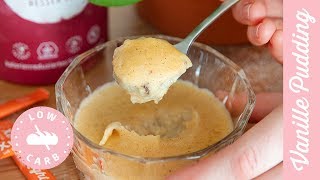 Low Carb VanillePudding ohne Stärke  Dessert ohne Zucker [upl. by Ardekahs]