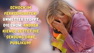 Schock im Fernsehgarten Unwetter stoppt die Show [upl. by Armelda]