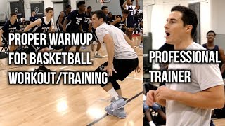 Proper Warmup For Basketball WorkoutTraining Feat PROFESSIONAL TRAINER PJF Performance [upl. by Horatia]