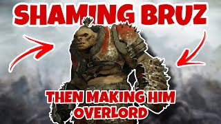 Shadow of War Shaming Brûz to Level 1 Then Rerecruiting Him [upl. by Alarice]