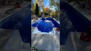 Reformando piscina  by thepoolguylife  foryou fy viral dicas pool limpeza piscinas vinil [upl. by Cardwell905]