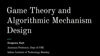 Module 38 The Gibbard Satterthwaite Theorem [upl. by Llamaj]