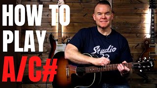 How to Play AC Chord on Guitar [upl. by Grishilda409]