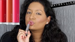 Favorite Maybelline Lipsticks  Drugstore Makeup Lip Swatches [upl. by Wycoff]