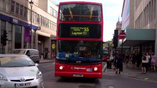 Stagecoach London Route 55 17797 LX03BWL ALX400 Trident Leyton T [upl. by Ijan182]