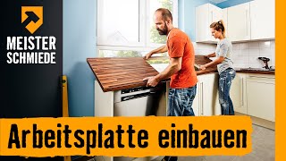 Arbeitsplatte einbauen  HORNBACH Meisterschmiede [upl. by Acinet882]