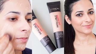 LOreal Infallible Matte Foundation First Impressions Review  Ysis Lorenna [upl. by Isolde]