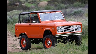 ICON Old School BR 66 Restored amp Modified Ford Bronco for Autotype Design charity [upl. by Ahsimed]