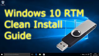 How to Install Windows 10 from a USB Flash Drive [upl. by Aimac699]