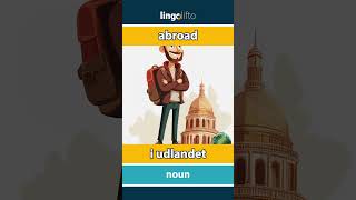 🇬🇧🇩🇰 abroad  i udlandet  vocabulary builder  learn English  Lad os lære engelsk [upl. by Millburn131]