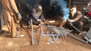 How Wheelbarrows Are Made  Simple Wheelbarrow Making Process  The Process [upl. by Landel]