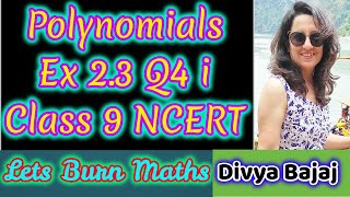 Polynomials Ex 23 Q4 i Class 9 NCERT MathsWithDivyaBajaj [upl. by Africa]