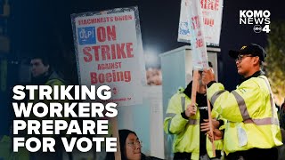 Boeing machinists are holding a contract vote that could end their 7week strike [upl. by Assirec]