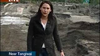 Aftermath Lahar At Mt Ruapehu  19 March 2007  One News [upl. by Salvay786]