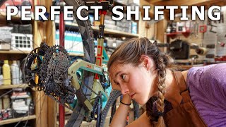 How to adjust your derailleur for perfect shifting indexing your derailleur  Syd Fixes Bikes [upl. by Notnad220]