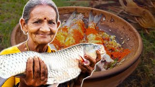 Roasted Fish in Village Style  My Grandmas Fish Recipe  Myna Street Food [upl. by Bobette]