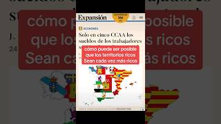 En España la diferencia de salario medio es de hasta 10000 € al año entre comunidades autonómas🤯 [upl. by Lupe]