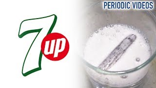 Lithium into 7 Up  Periodic Table of Videos [upl. by Anelam]