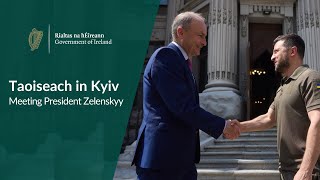 Taoiseach meets President Volodymyr Zelenskyy in Kyiv Ukraine [upl. by Deering]