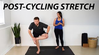 7 Min Post Cycling Yoga Stretch  Yoga for Cyclists No Mat Yoga [upl. by Letrice]