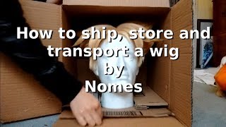 Lets style  How to ship store and transport a styled wig  COSPLAY [upl. by Ezitram]